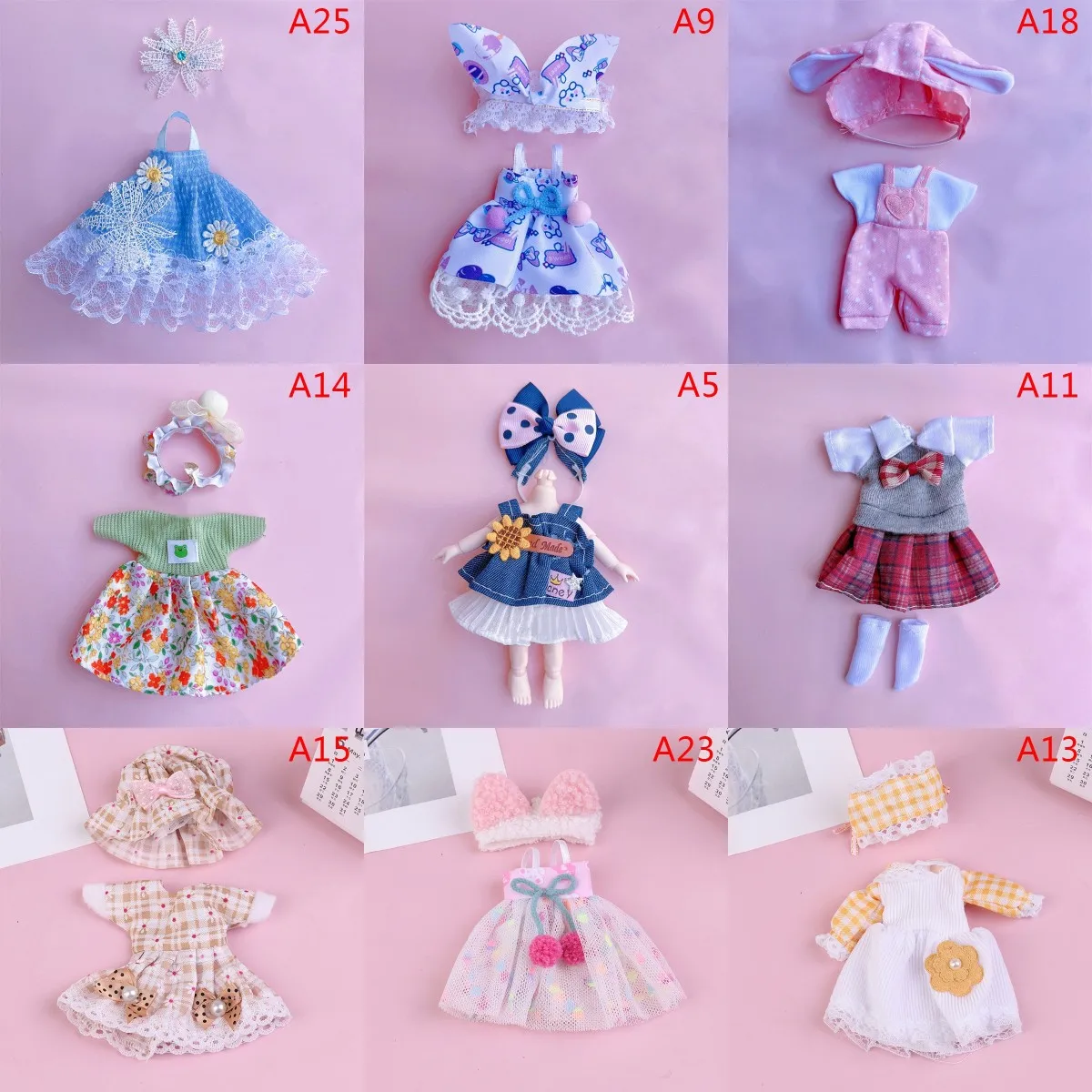 Комплект одежды для куклы Ob11 16-17 см, модный костюм для куклы 1/8 Bjd, юбка-платье, Одежда для куклы 6 дюймов, Униформа, наряд, игрушка в подарок
Комплект одежды для куклы Ob11 16-17 см, модный костюм для куклы 1/8 Bjd, юбка-платье, Одежда для куклы 6 дюймов, Униформа, наряд, игрушка в подарок