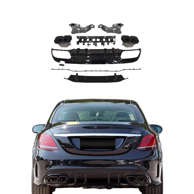 Оригинальный задний диффузор для W205 C-class C200L C240 C250 C280 upgrade C63 AMG задняя выхлопная труба для губ
Оригинальный задний диффузор для W205 C-class C200L C240 C250 C280 upgrade C63 AMG задняя выхлопная труба для губ