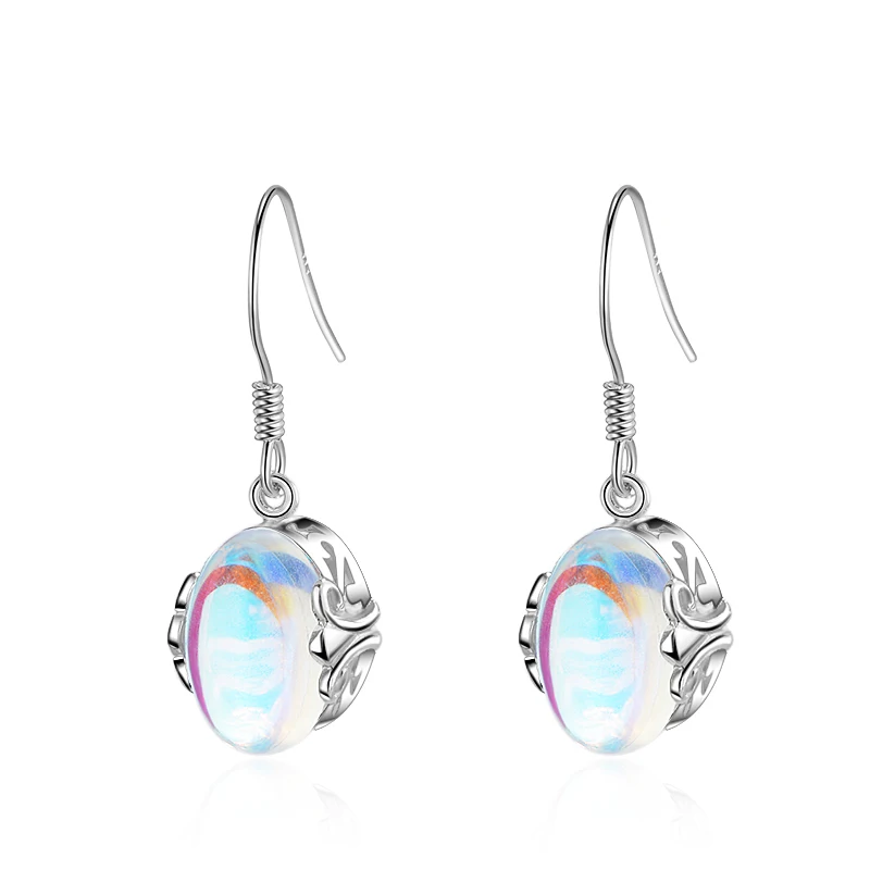 New Fashion Moon Stone Drop Earrings 925 sterling silver For Wome And Girls Jewelry
New Fashion Moon Stone Drop Earrings 925 sterling silver For Wome And Girls Jewelry