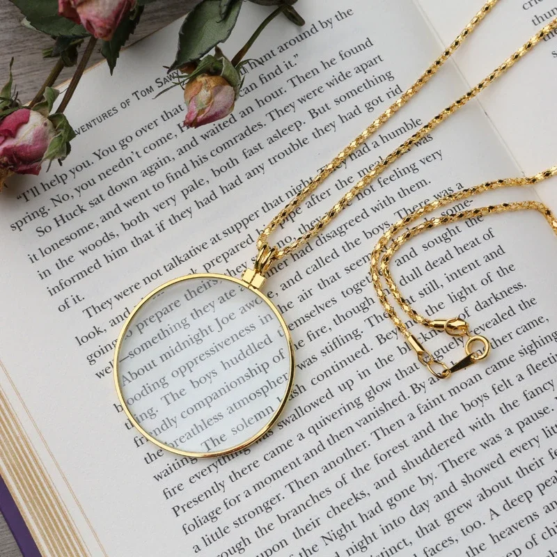 1PC Necklace Magnifying Glass Handheld Portable Pendant Magnifier Loupe Jewelry Lens for Reading Coin Checking Gifts Parents
1PC Necklace Magnifying Glass Handheld Portable Pendant Magnifier Loupe Jewelry Lens for Reading Coin Checking Gifts Parents