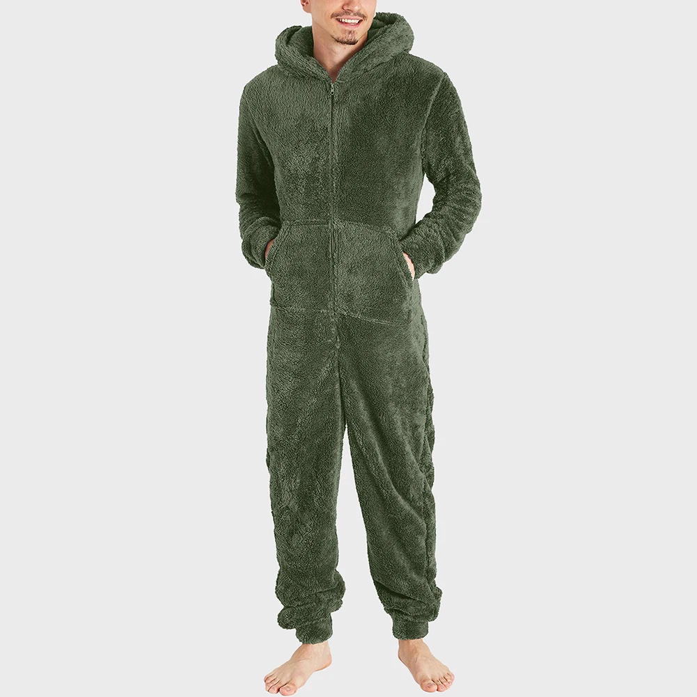 Mens Soft Fleece Loungewear Jumpsuit Pyjamas With Hood Warm 1Onesie Lounge Wear Comfortable Skin-friendly Soft Bodysuit
Mens Soft Fleece Loungewear Jumpsuit Pyjamas With Hood Warm 1Onesie Lounge Wear Comfortable Skin-friendly Soft Bodysuit