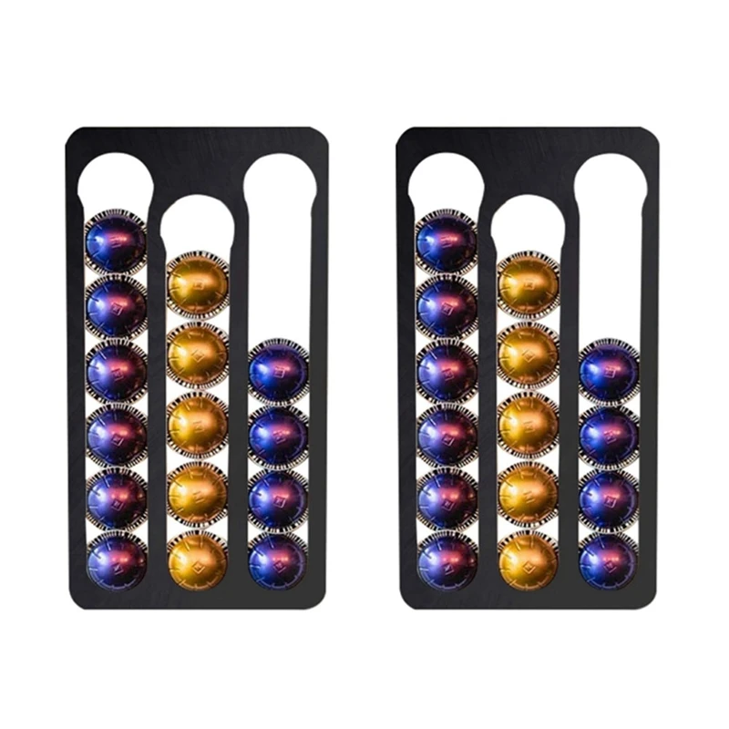2 держателя для кофейных капсул Nespresso Vertuo, настенный стеллаж для кофейных капсул, объем 17, черный
2 держателя для кофейных капсул Nespresso Vertuo, настенный стеллаж для кофейных капсул, объем 17, черный