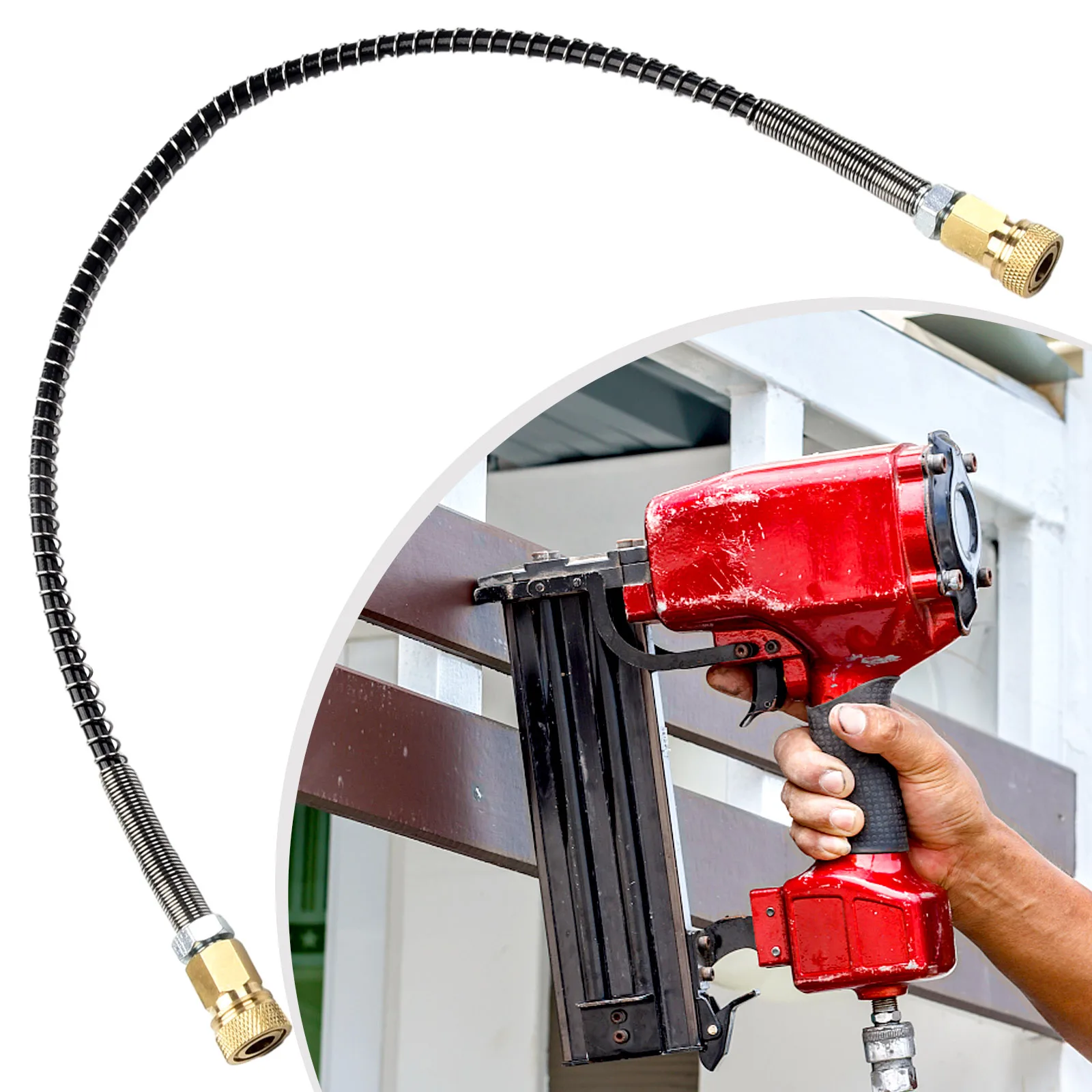 High Quality Brand New Air Hose High Pressure 50cm 63mpa Accessories Air Pump Durable M10x1 Outlet Pipe Power Tool
High Quality Brand New Air Hose High Pressure 50cm 63mpa Accessories Air Pump Durable M10x1 Outlet Pipe Power Tool