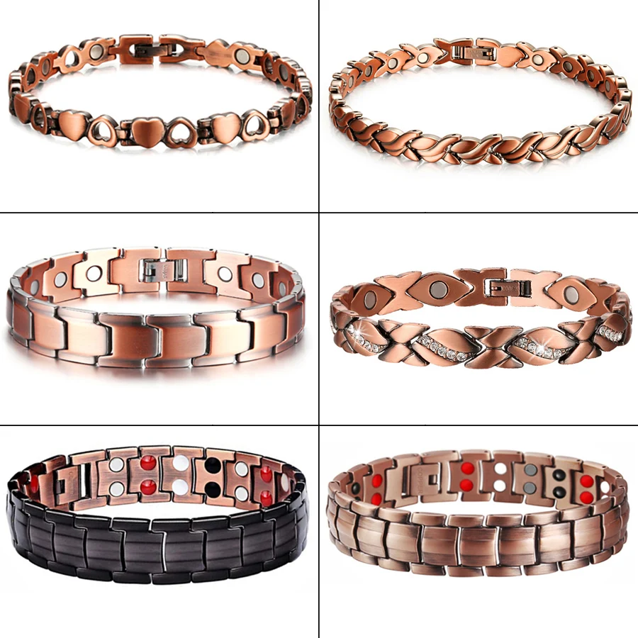 Men Pure Copper Bracelet Health Energy Germanium Magnetic Bracelet Vintage Hologram Chain Link Bracelets for Women Arthritis
Men Pure Copper Bracelet Health Energy Germanium Magnetic Bracelet Vintage Hologram Chain Link Bracelets for Women Arthritis