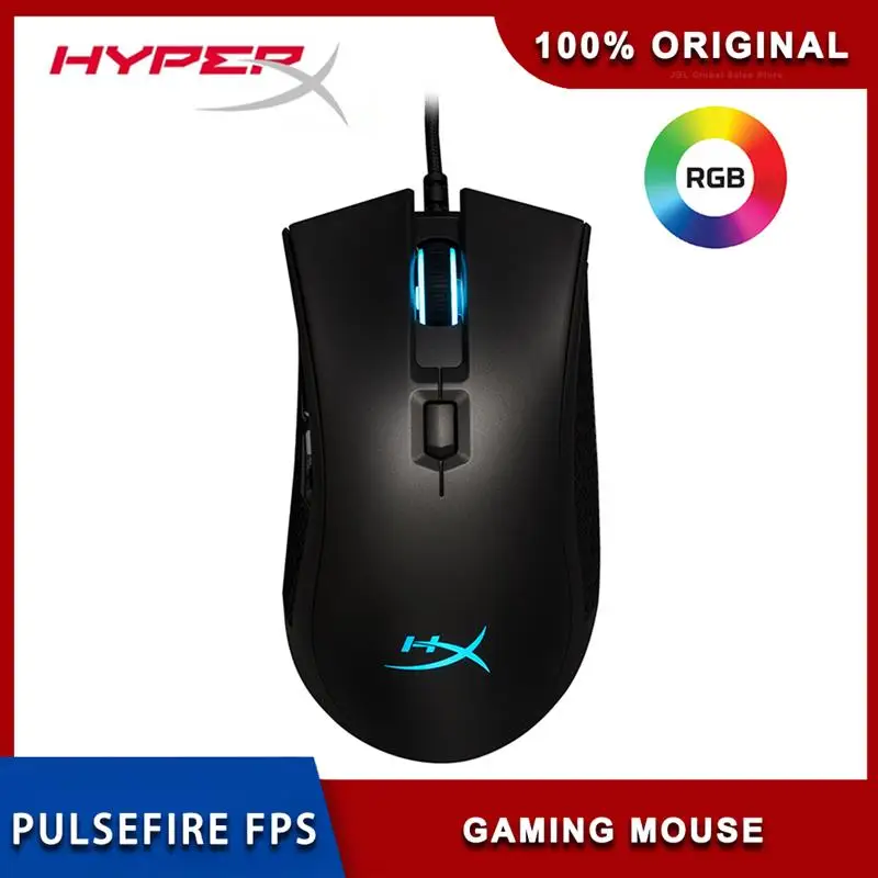 

HyperX Pulsefire FPS Pro RGB Gaming Mouse Top-tier FPS Performance Pixart 3389 Sensor with Native DPI Up to 16000 Mice