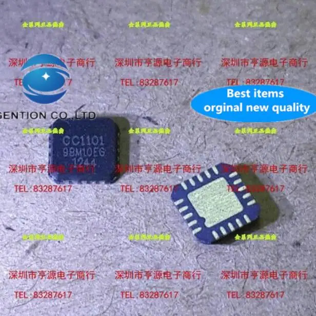 10pcs 100% orginal new in stock CC1101 CC1101RTKR CC1101RGPR RF RF transceiver Wireless RF chip QFN20
10pcs 100% orginal new in stock CC1101 CC1101RTKR CC1101RGPR RF RF transceiver Wireless RF chip QFN20