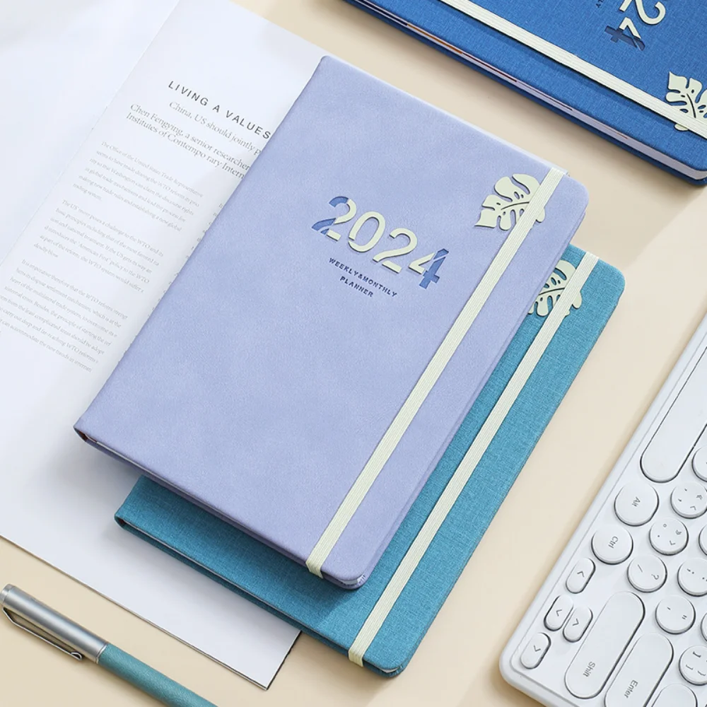 

365 Days Planner Notebook Kawaii 2024 Diary With Straps Daily Weekly Planner Journal Notepad Schedule Agenda Organizer Office