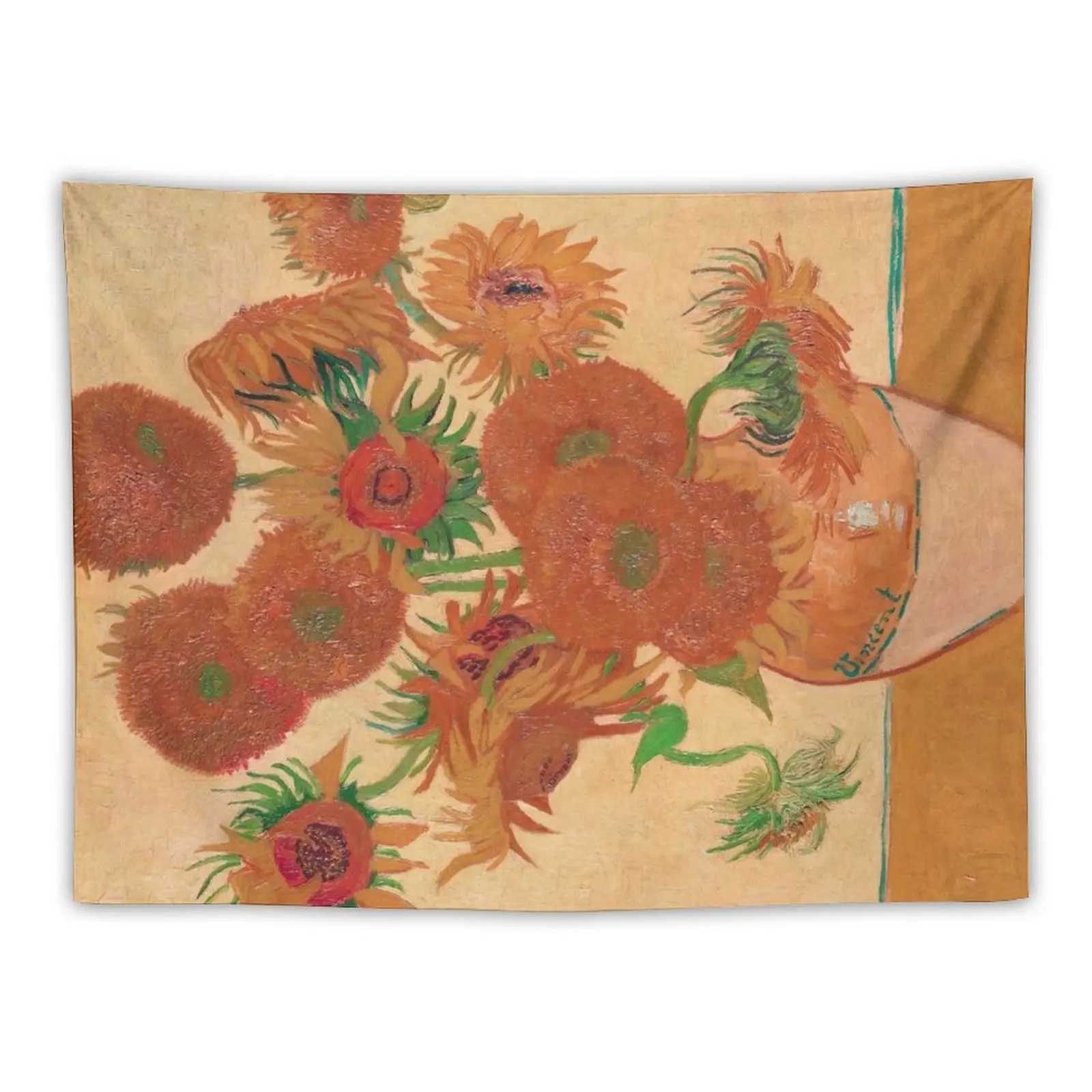 

Vase with Fourteen Sunflowers by Vincent van Gogh Tapestry Wall Coverings Bedroom Decor Room Ornaments