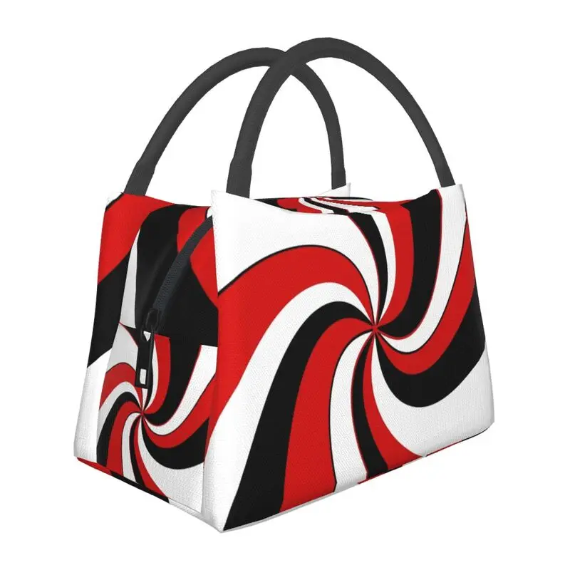 Red Black And White Twist Insulated Lunch Bag for Outdoor Picnic Abstract Geometric Leakproof Cooler Thermal Lunch Box Women
Red Black And White Twist Insulated Lunch Bag for Outdoor Picnic Abstract Geometric Leakproof Cooler Thermal Lunch Box Women