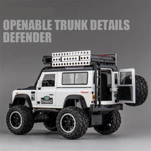 1:32 Land Rover Defender SUV Alloy Car Model Diecast Metal Modified Off-Road Vehicles Model Sound Light Collection Kids Toy Gift
1:32 Land Rover Defender SUV Alloy Car Model Diecast Metal Modified Off-Road Vehicles Model Sound Light Collection Kids Toy Gift