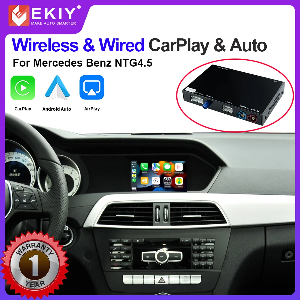 EKIY беспроводной CarPlay для Mercedes Benz A B C E-Class GLA GLK ML CLA SLK CLS 2011-2015 с функцией Mirror AirPlay 
EKIY беспроводной CarPlay для Mercedes Benz A B C E-Class GLA GLK ML CLA SLK CLS 2011-2015 с функцией Mirror AirPlay