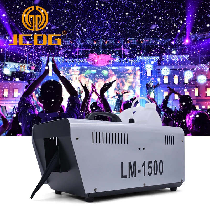 

JCDG 1500W Snow Machine Wireless Snow Soap Foam Effect Snowflake Generator Machine Snow for Special Stage DJ Party Livehouse