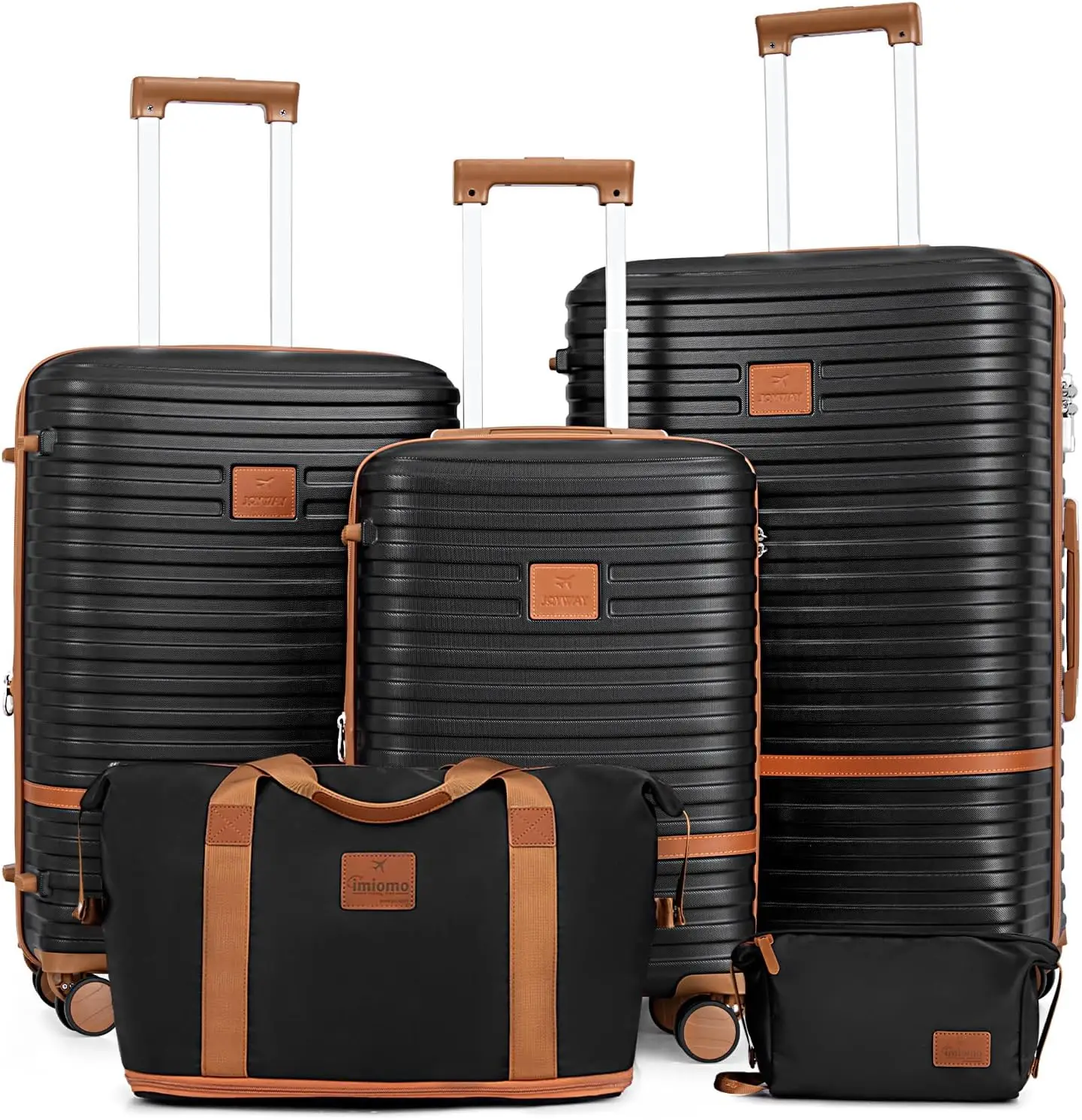 

Комплект чемоданов Joyway из 3 предметов, чемоданы с вращающимся колесом, жесткий расширяемый Дорожный чемодан с замком TSA (20/24/28