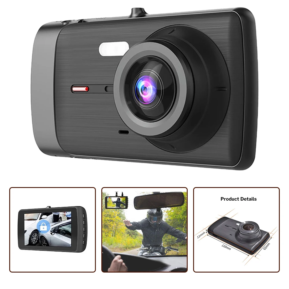 Brand New Car Driving Recorder Car DVR 4.0 Full HD 1080P Dash Cam Rear View Camera Recorder Night Vision Universal For Most Cars
Brand New Car Driving Recorder Car DVR 4.0 Full HD 1080P Dash Cam Rear View Camera Recorder Night Vision Universal For Most Cars