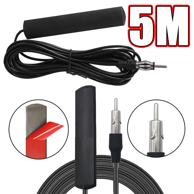 Car AM FM Radio Antenna Signal Amplifier Booster Car Electronic Radio Antenna 5/3m Antena Booster 12V
Car AM FM Radio Antenna Signal Amplifier Booster Car Electronic Radio Antenna 5/3m Antena Booster 12V