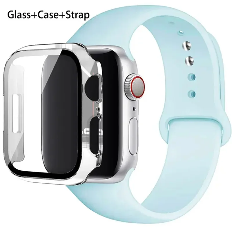 Ремешок из силикона и стекла для Apple Watch band 40 мм 44 мм 38 мм 42 мм 45 мм 41 мм, спортивный браслет для iWatch series 9 8 7 6 5 4 3 SE
Ремешок из силикона и стекла для Apple Watch band 40 мм 44 мм 38 мм 42 мм 45 мм 41 мм, спортивный браслет для iWatch series 9 8 7 6 5 4 3 SE