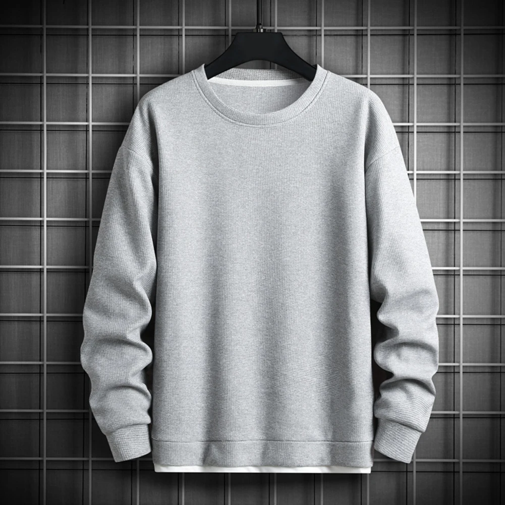 Fashion Men's Waffle Fake Two-piece T-shirts Solid Color Basic O Neck Long Sleeve Streetwear Sweatshirt Pullover Tops T Shirt
Fashion Men's Waffle Fake Two-piece T-shirts Solid Color Basic O Neck Long Sleeve Streetwear Sweatshirt Pullover Tops T Shirt