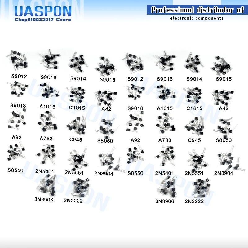 18 ценностей X 10 шт. = 180 шт. 2N2222 S9012 S9013 S9014 A1015 C1815 S8050 S8550 TO-92, набор в ассортименте, Новинка
18 ценностей X 10 шт. = 180 шт. 2N2222 S9012 S9013 S9014 A1015 C1815 S8050 S8550 TO-92, набор в ассортименте, Новинка