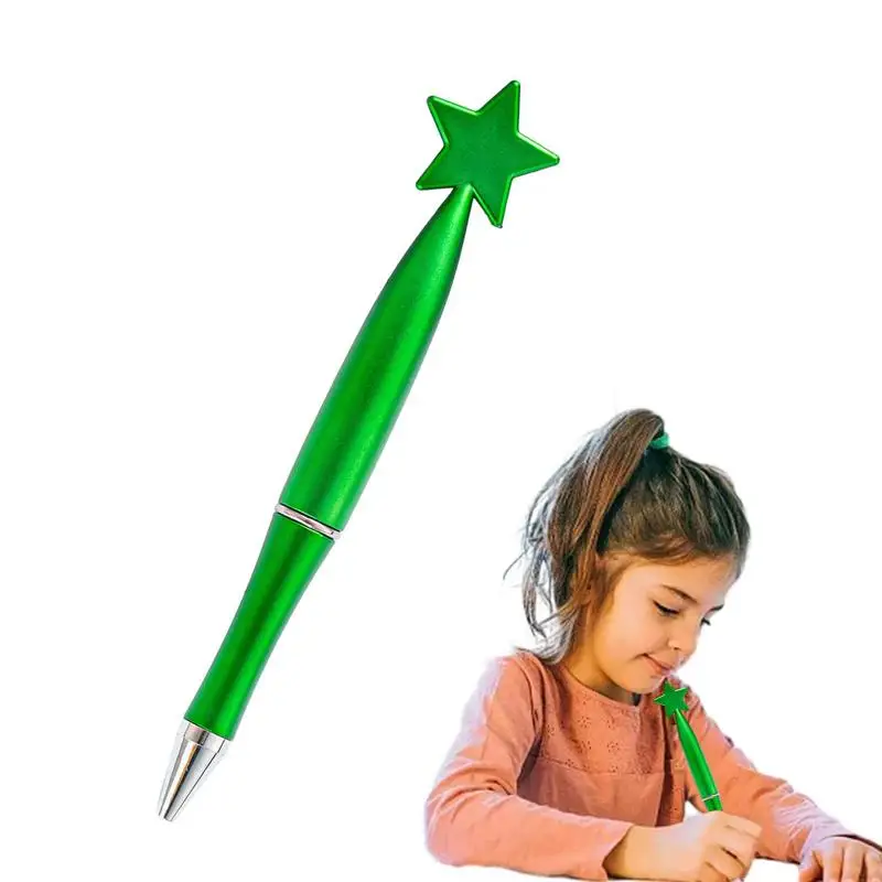 

Необычная шариковая ручка в форме звезды, гладкая и яркая милая Шариковая ручка в форме звезды для подарков на день рождения и офисного использования