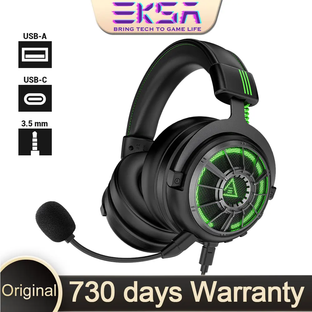 EKSA E5000Pro Gaming Headset with Microphone, 7.1 Surround Sound Headphones for PC Gamer, Wired Gamer Headset for XBOX/PS5/PS4
EKSA E5000Pro Gaming Headset with Microphone, 7.1 Surround Sound Headphones for PC Gamer, Wired Gamer Headset for XBOX/PS5/PS4
