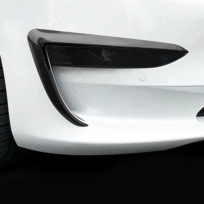 Car Front Blade Trim Fit For Tesla Model 3 2017-2022 2pcs ABS Fog Lamp Decoration Light Eyebrow Wind Knife Bumper Cover Sticker
Car Front Blade Trim Fit For Tesla Model 3 2017-2022 2pcs ABS Fog Lamp Decoration Light Eyebrow Wind Knife Bumper Cover Sticker
