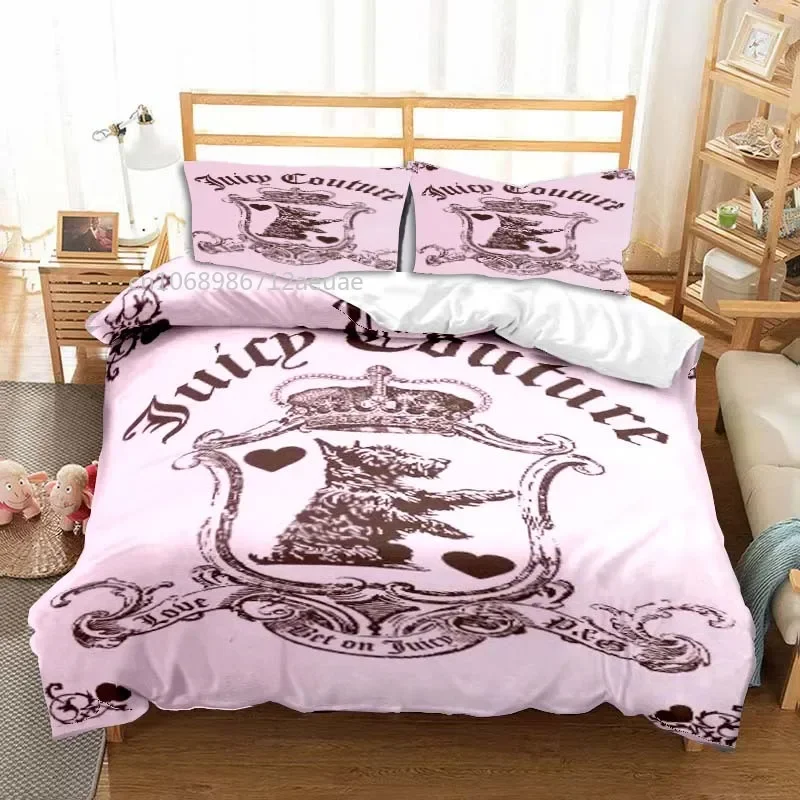 

Juicy Couture All Season Twin Bedding Set 3 Piece Comforter Set Bed Duvet Cover Double King Comforter Cover