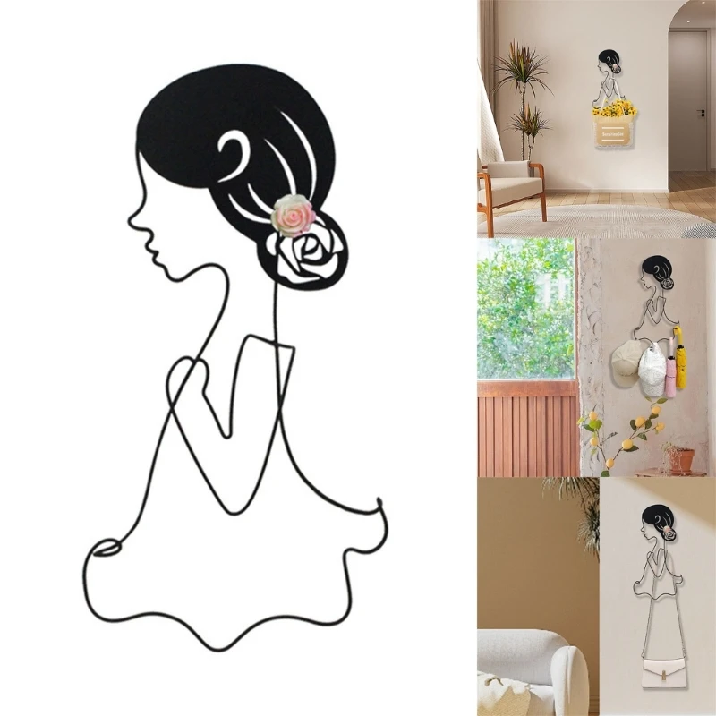 Delicate Wall Jewelry Holder Elegant Metal Display Stand Necklaces Girl Shape Wire Jewelry Stand Jewellery Display Rack
Delicate Wall Jewelry Holder Elegant Metal Display Stand Necklaces Girl Shape Wire Jewelry Stand Jewellery Display Rack