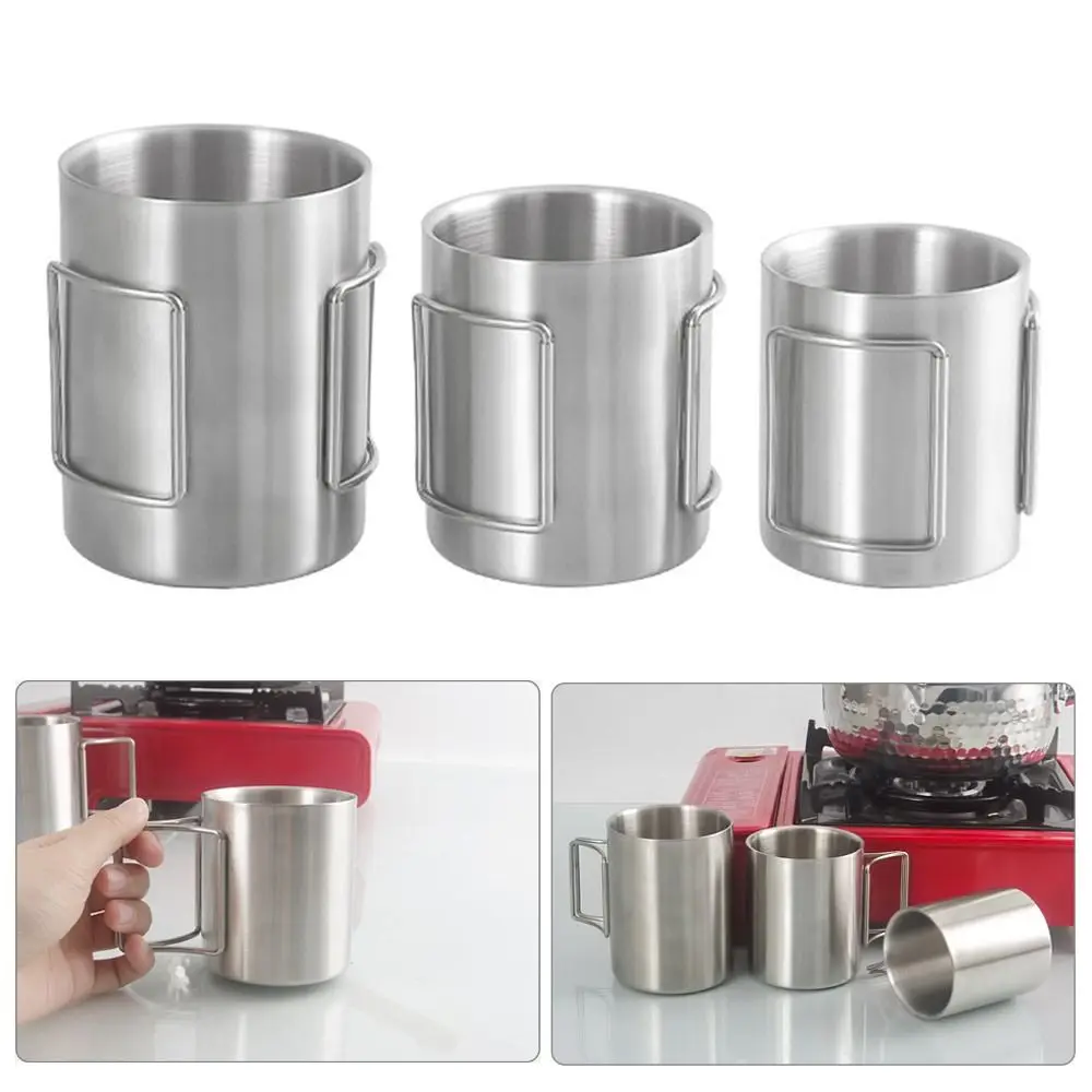 200/300/400ml Camping Cup Reusable Stackable Tableware Drink Cups Camping Mug 304 Stainless Steel Water Cup
200/300/400ml Camping Cup Reusable Stackable Tableware Drink Cups Camping Mug 304 Stainless Steel Water Cup