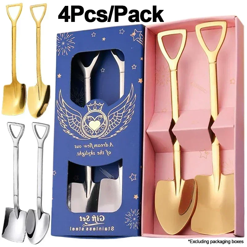 1/4Pcs Shovel Spoon Stainless Steel Shovel Shape Coffee Watermelon Scoop Pointed Tea Sugar Stirring Spoon Kitchen Tableware Tool
1/4Pcs Shovel Spoon Stainless Steel Shovel Shape Coffee Watermelon Scoop Pointed Tea Sugar Stirring Spoon Kitchen Tableware Tool