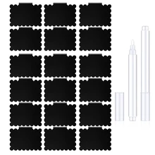 20 Pieces Basket Labels Clip Set, Include 18 Pieces Kitchen Clip Label Holder With 2Pcs Chalk Marker (Black Label Clip)
20 Pieces Basket Labels Clip Set, Include 18 Pieces Kitchen Clip Label Holder With 2Pcs Chalk Marker (Black Label Clip)