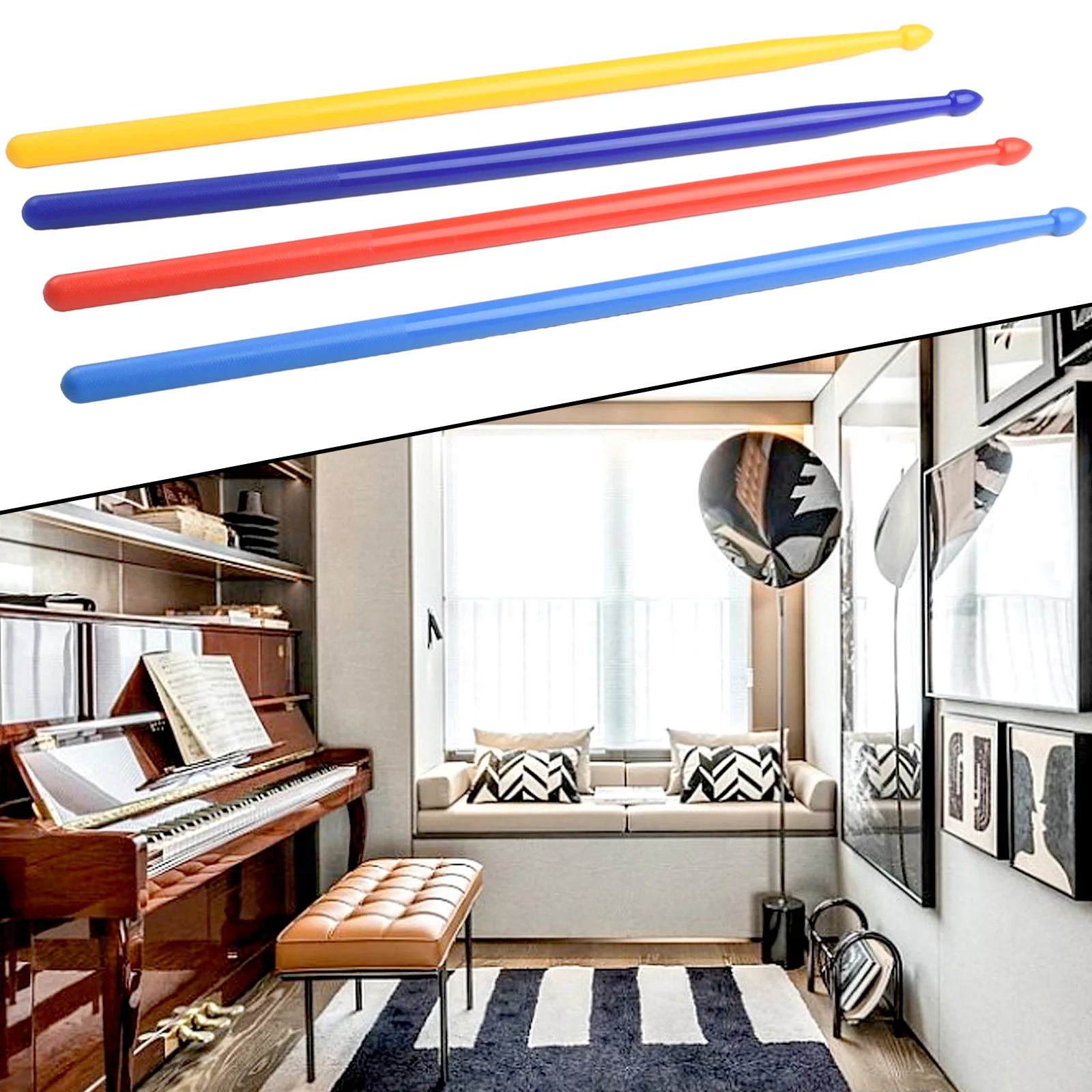 High Quality Musical Instruments Drumsticks Drum Sticks 1 Pair 5A Nylon Anti-slip Function Colorful Trendy Drop-shaped Head
High Quality Musical Instruments Drumsticks Drum Sticks 1 Pair 5A Nylon Anti-slip Function Colorful Trendy Drop-shaped Head