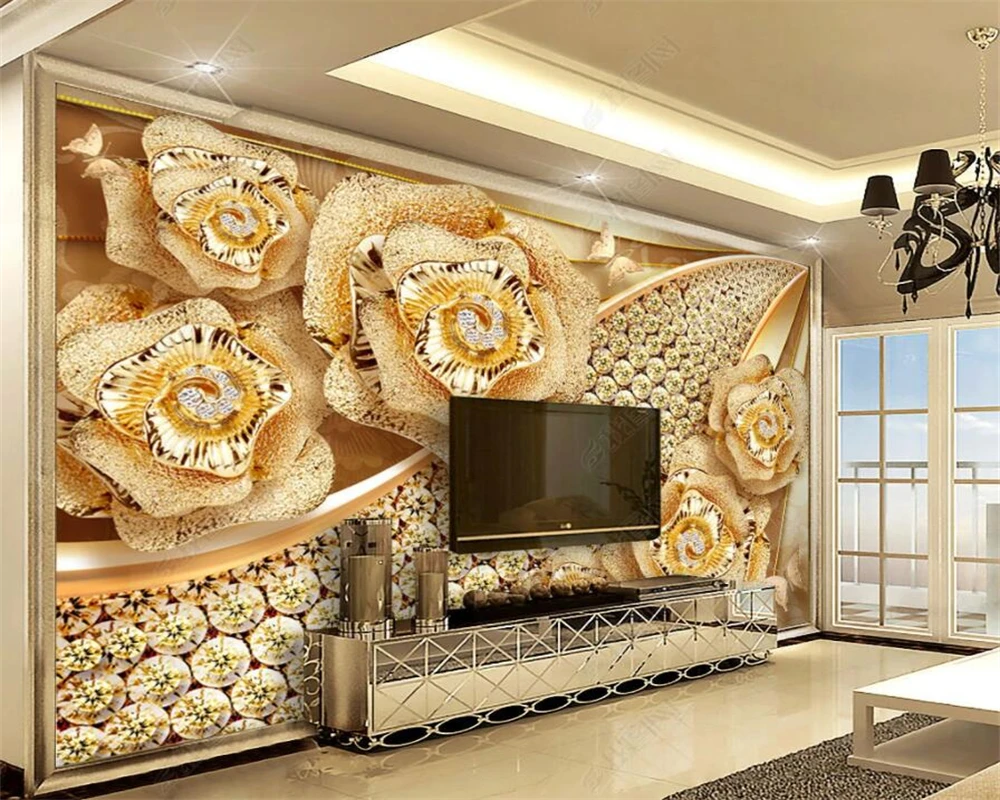 

beibehang Customized modern silk smooth diamond jewelry luxurious home TV background living room sofa bedroom wallpaper