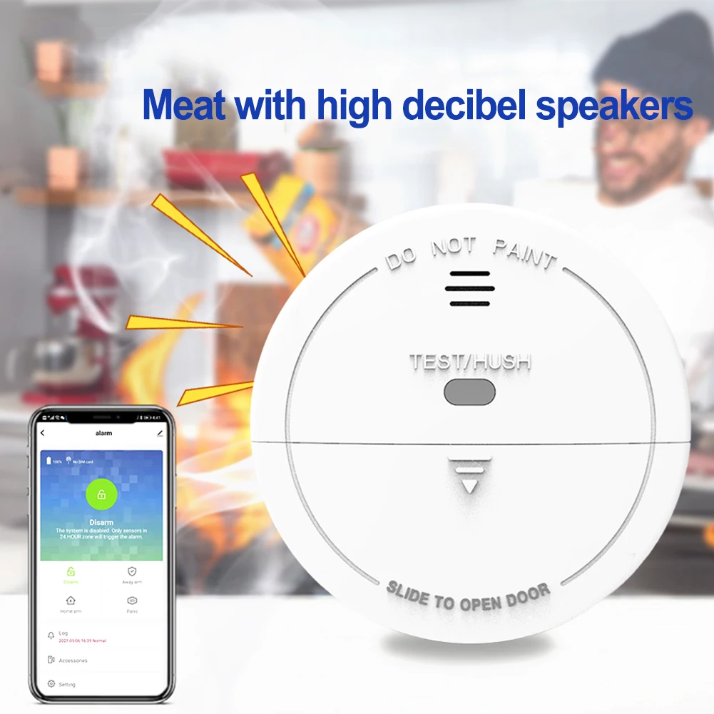 Smart WiFi Smoke Detector Sound Alarm Security Protection Smoke Alarm R Sound Alarm Security Protection Smoke Alarm
Smart WiFi Smoke Detector Sound Alarm Security Protection Smoke Alarm R Sound Alarm Security Protection Smoke Alarm