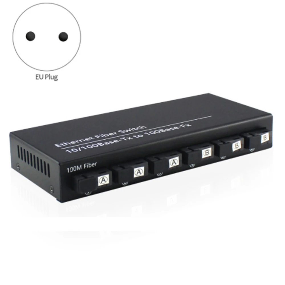 10/100M Fast Ethernet Switch Convert 20KM Fiber Optical Media Converter Single Mode 2XRJ45 & 6XSC 3A3B-EU PLUG
10/100M Fast Ethernet Switch Convert 20KM Fiber Optical Media Converter Single Mode 2XRJ45 & 6XSC 3A3B-EU PLUG