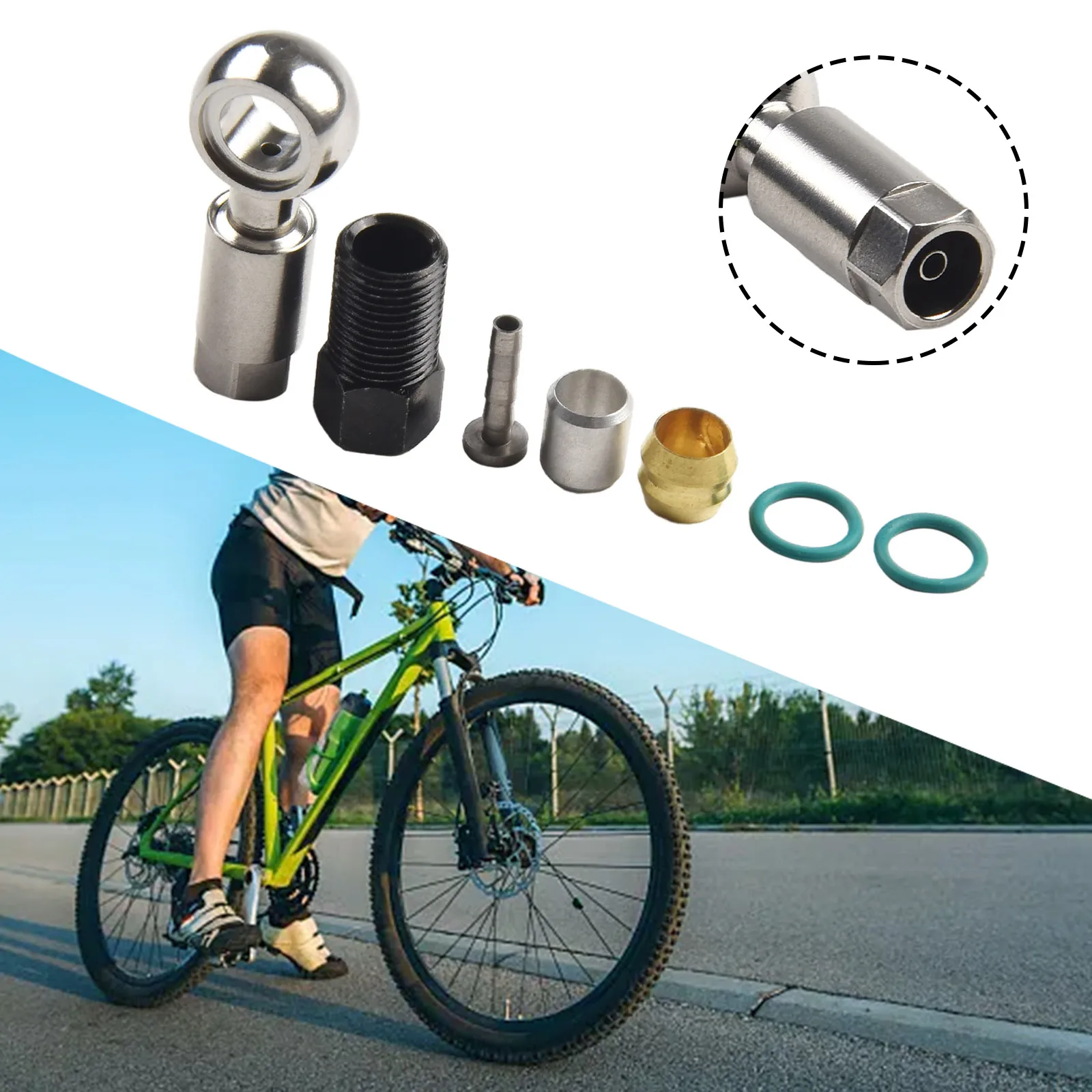 Bike Component Cable END BANJO SET Connect Insert FOR-Shimano Hydraulic Disc Brake Hose BH59 Hydraulic Cable End Connector Set
Bike Component Cable END BANJO SET Connect Insert FOR-Shimano Hydraulic Disc Brake Hose BH59 Hydraulic Cable End Connector Set