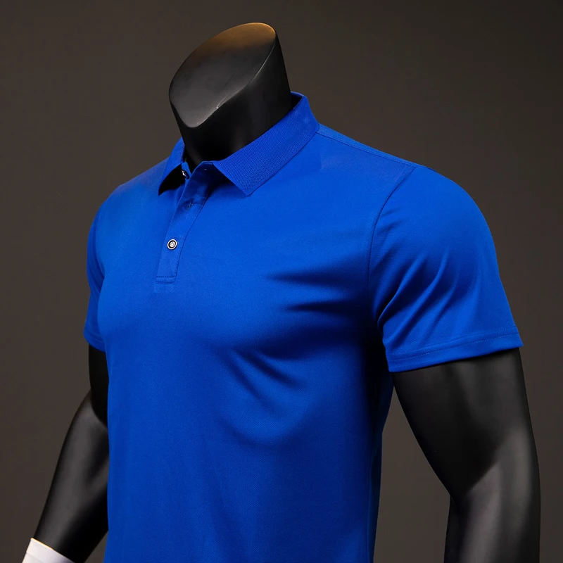 

Летняя классическая мужская рубашка поло, быстросохнущая футболка с коротким рукавом, дышащая Футболка Camisa Masculina, рубашка поло Hombre, трикотажные изделия, Golftennis, S-4XL