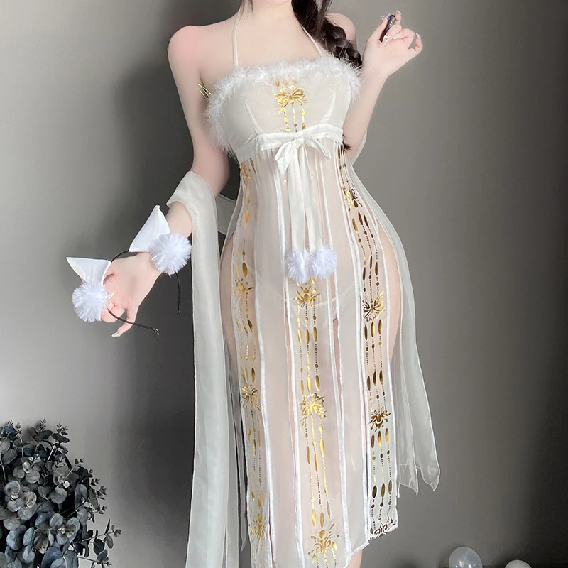 Длинное кружевное платье Hanfu в китайском стиле с цветочным рисунком, аниме косплей-Униформа с высоким разрезом, сценические костюмы, детская кукла
Длинное кружевное платье Hanfu в китайском стиле с цветочным рисунком, аниме косплей-Униформа с высоким разрезом, сценические костюмы, детская кукла