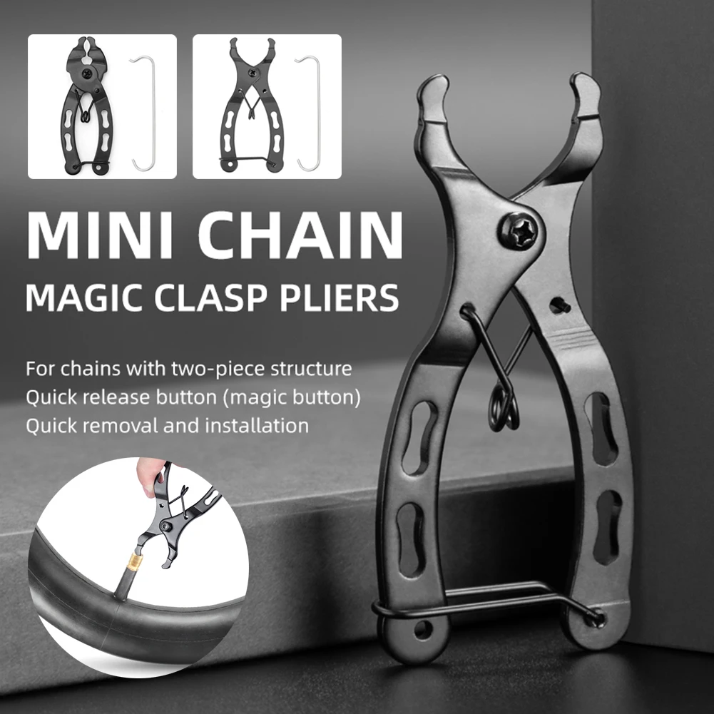 Universal Bicycle Chain Quick Link Tool Repaire Maintenance Sport Mtb Road Cycling Chain Clamp Multi Link Plier Magic Buckle
Universal Bicycle Chain Quick Link Tool Repaire Maintenance Sport Mtb Road Cycling Chain Clamp Multi Link Plier Magic Buckle