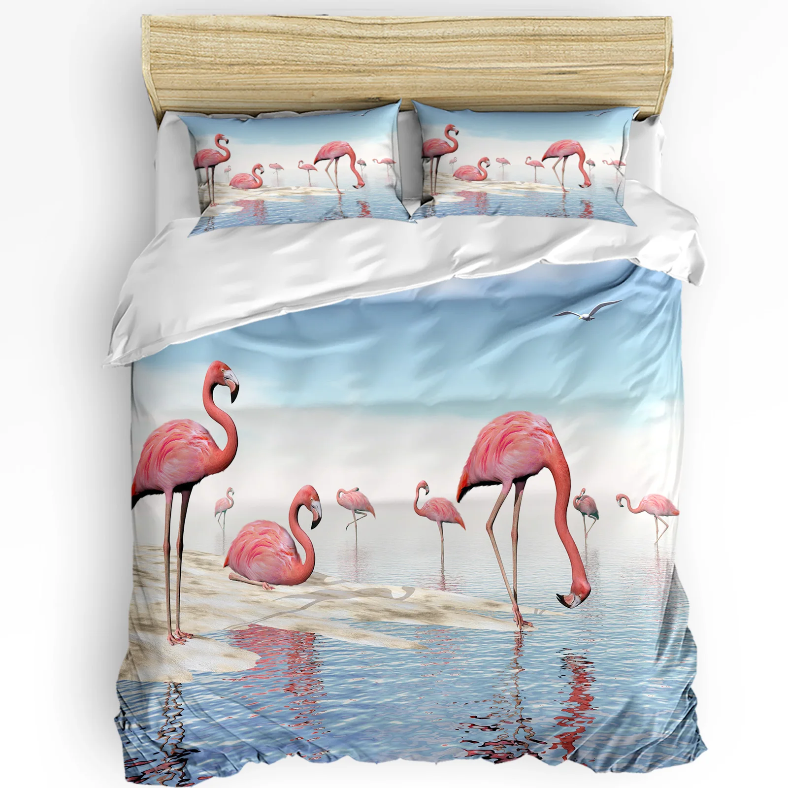 Beach Flamingo Bedding Set 3pcs Boys Girls Duvet Cover Pillowcase Kids Adult Quilt Cover Double Bed Set Home Textile
Beach Flamingo Bedding Set 3pcs Boys Girls Duvet Cover Pillowcase Kids Adult Quilt Cover Double Bed Set Home Textile
