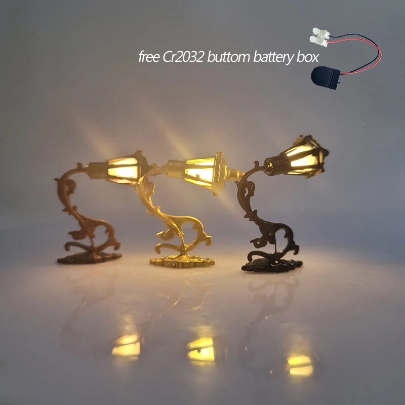1/87 HO Scale Classic Wall Mount Gooseneck Lamps street Lamp Model Making Railroad Park Lamps Warm/cold White lights
1/87 HO Scale Classic Wall Mount Gooseneck Lamps street Lamp Model Making Railroad Park Lamps Warm/cold White lights
