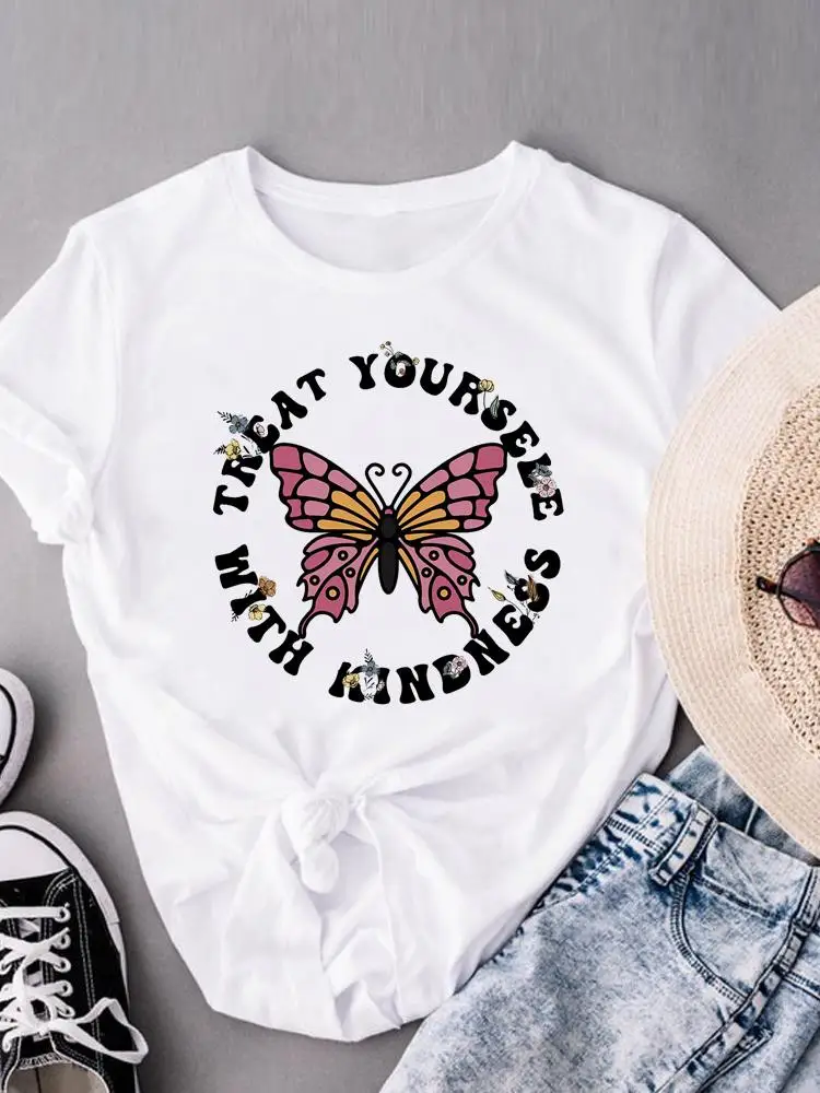 Fashion Short Sleeve Summer T Clothing Clothes Letter Butterfly Lovely Trend Women Female Print Graphic Tee Casual T-shirts
Fashion Short Sleeve Summer T Clothing Clothes Letter Butterfly Lovely Trend Women Female Print Graphic Tee Casual T-shirts