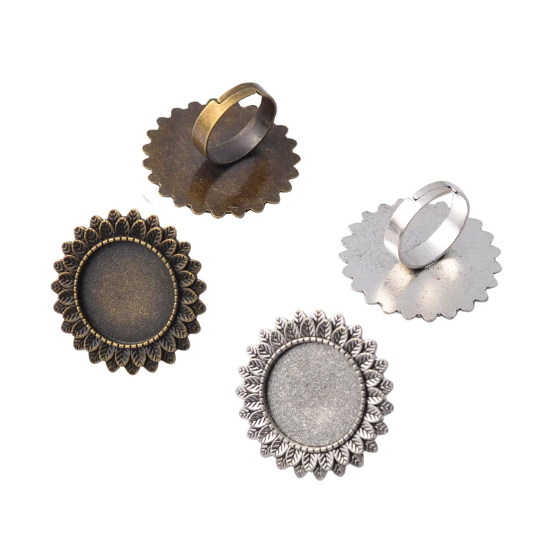 20mm 5pcs Antique Silver Plated Brass Adjustable Ring Settings Blank/Base,Fit 20mm Glass Cabochons,Buttons Ring Bezels
20mm 5pcs Antique Silver Plated Brass Adjustable Ring Settings Blank/Base,Fit 20mm Glass Cabochons,Buttons Ring Bezels