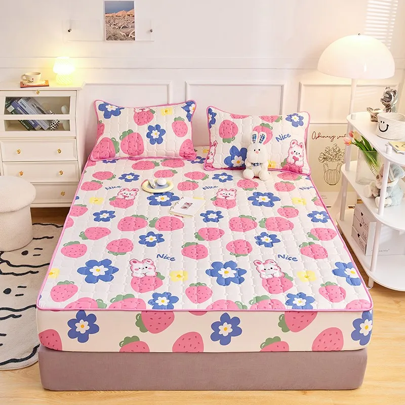 Thicken Quilted Mattress Cover Soft Breathable Elastic Double Fitted Bed Sheet with Deep Pocket Mattress Protector for Bed Queen
Thicken Quilted Mattress Cover Soft Breathable Elastic Double Fitted Bed Sheet with Deep Pocket Mattress Protector for Bed Queen