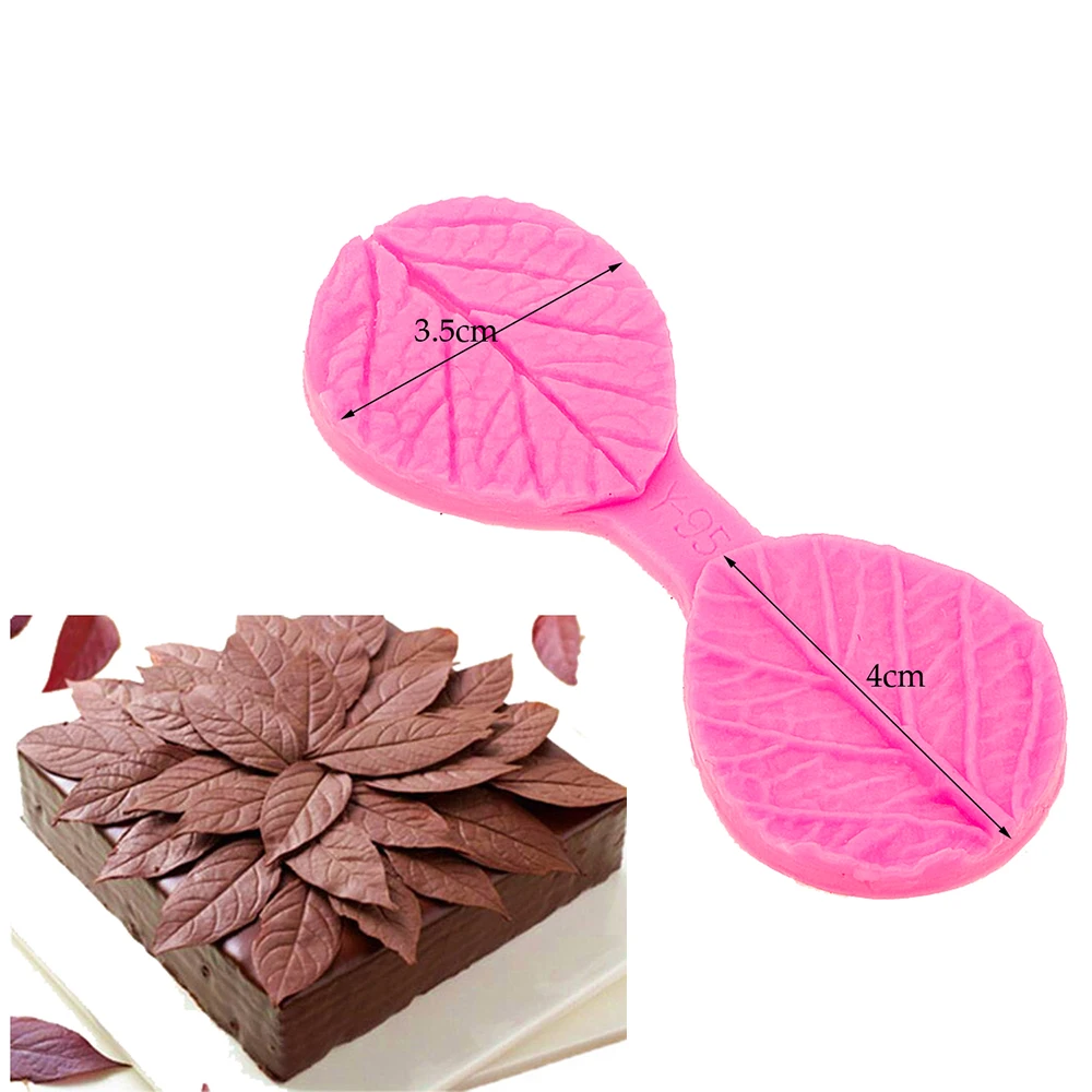 

Plant Leaf Silicone Veiner Molds, Artificial Flowers Cake Decorating tool, DIY Handmade, Gum paste flowers,Clamping Fondant Mold