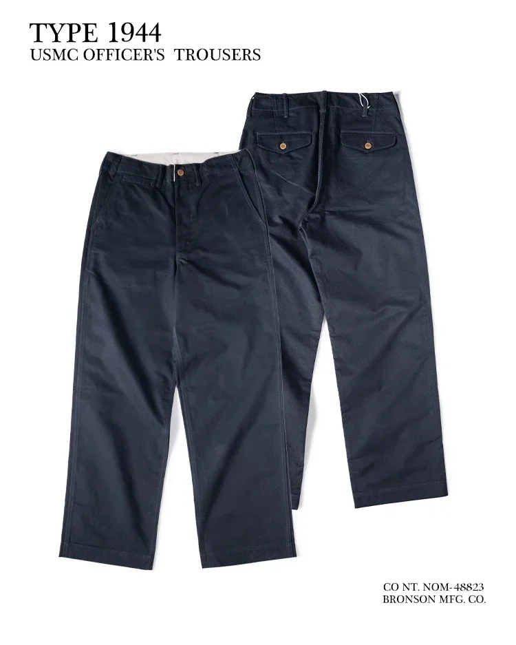 Bronson 1944 USMC Officer Chino Pants Straight-Leg Mens Military Trousers Khakis 70 Sfa2e6a3b66bc430d98d6f2dd7ef451a9M