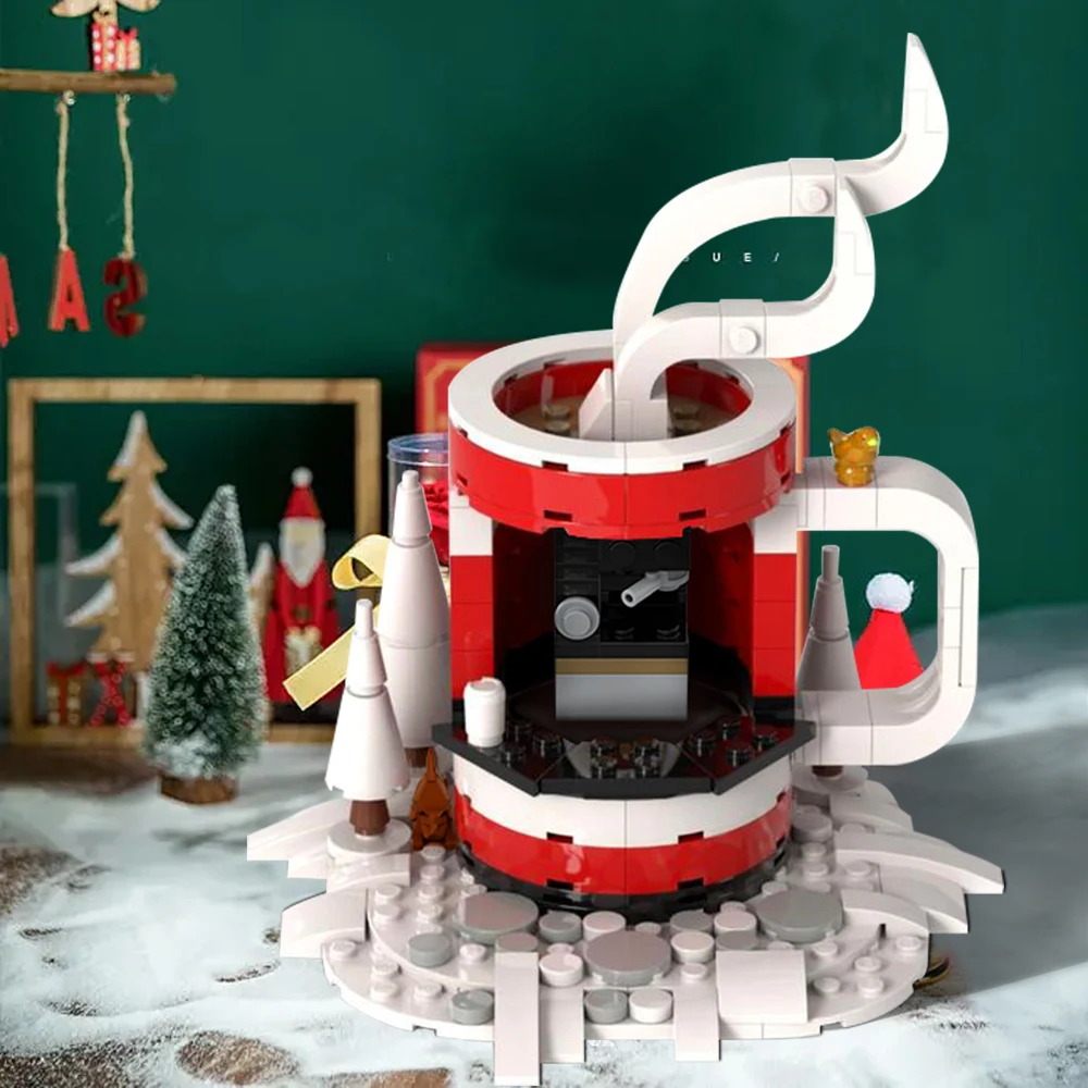 

Gobrick MOC креативный Кубок-o-Jolly Java Стенд Набор строительных блоков Кубок модель Образовательные Кирпичи игрушки для детей подарок на день рождения