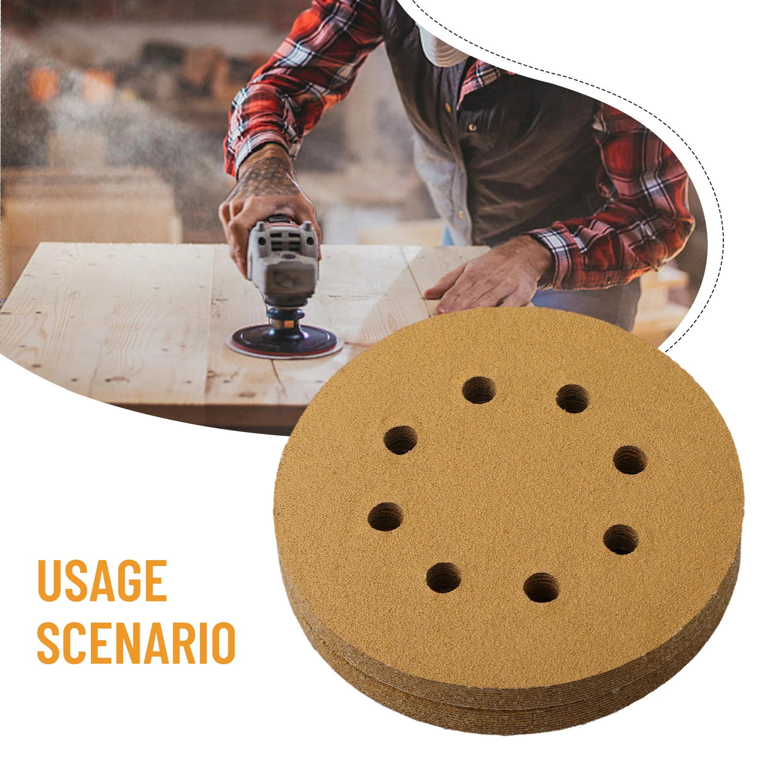 Professional Sanding Polishing Sandpaper 20 Pack 5 inch 8hole 125mm Sanding Discs for Shipbuilding and Handicrafts
Professional Sanding Polishing Sandpaper 20 Pack 5 inch 8hole 125mm Sanding Discs for Shipbuilding and Handicrafts