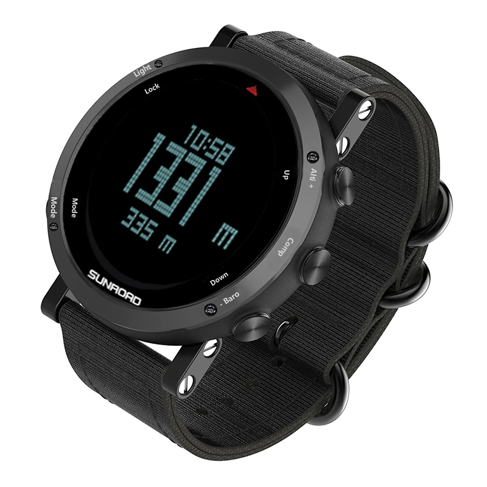 

Multifunctional Outdoor Sports Watch Barometer Altimeter Compass Thermometer Weather Forecast Men Watch 50meters Water-resistant