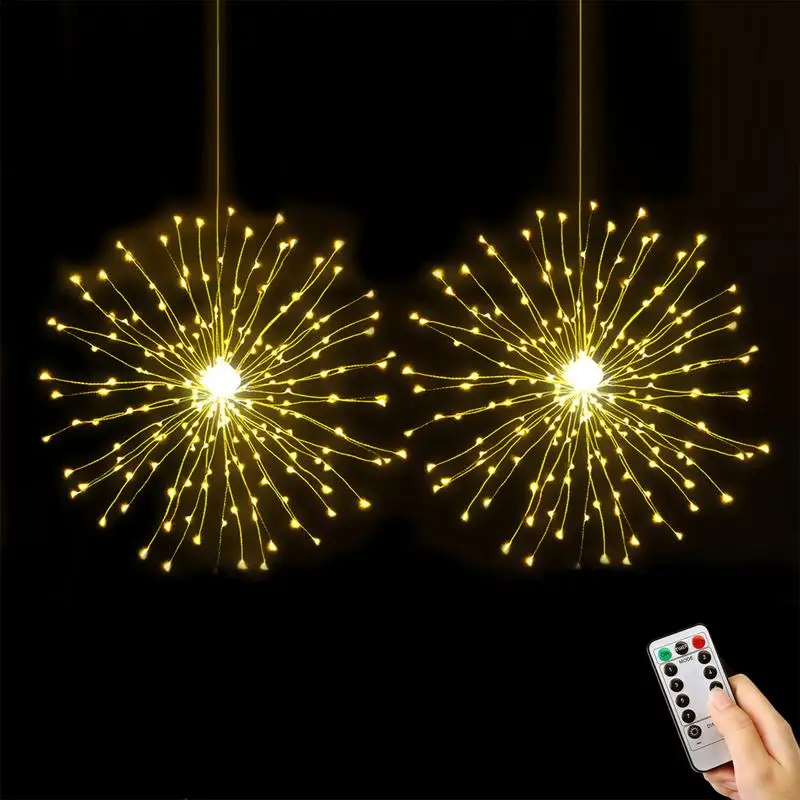 

LED Firework With Remote Control Fairy Light Outdoor Garden Decoration Lawn Pathway Light For Patio Yard Party Christmas Wedding