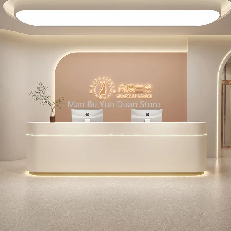 Cashier Simple Reception Desks Modern Luxury Manicure Shop Beauty Salon Desk Reception Desk Empfangstheke Furniture Bar Counter
Cashier Simple Reception Desks Modern Luxury Manicure Shop Beauty Salon Desk Reception Desk Empfangstheke Furniture Bar Counter